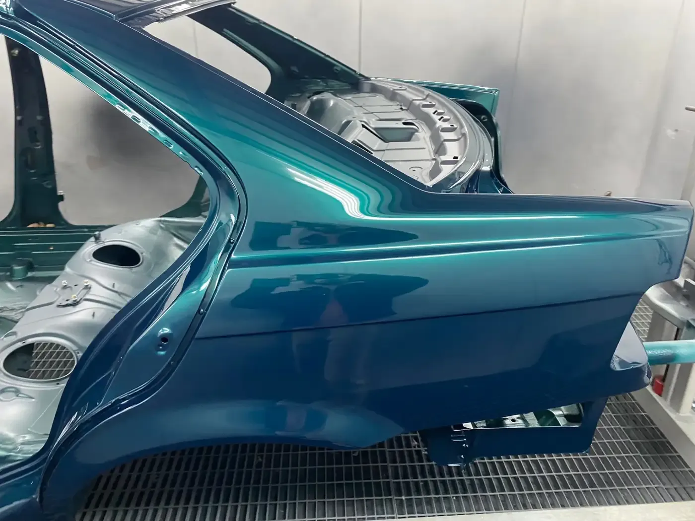 Bodywork painting in the workshop